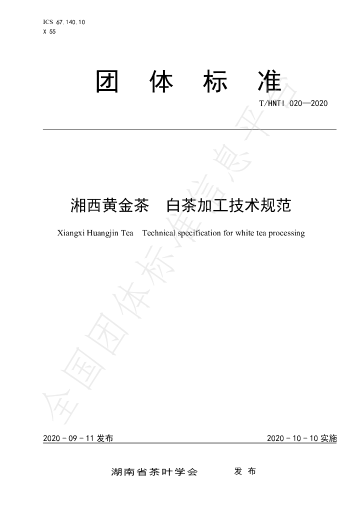 T/HNTI 020-2020 标准预览