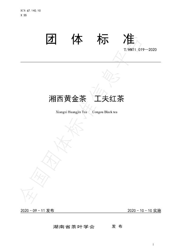 T/HNTI 019-2020 标准预览