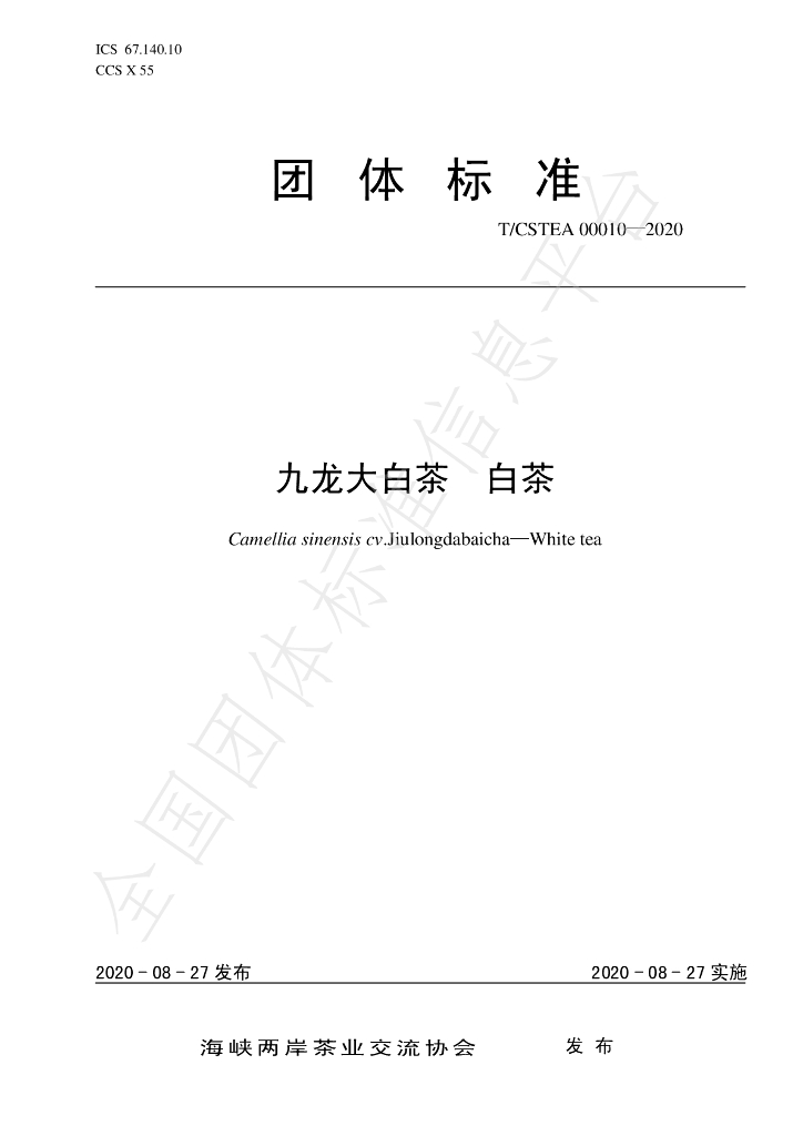 T/CSTEA 00010-2020 标准预览