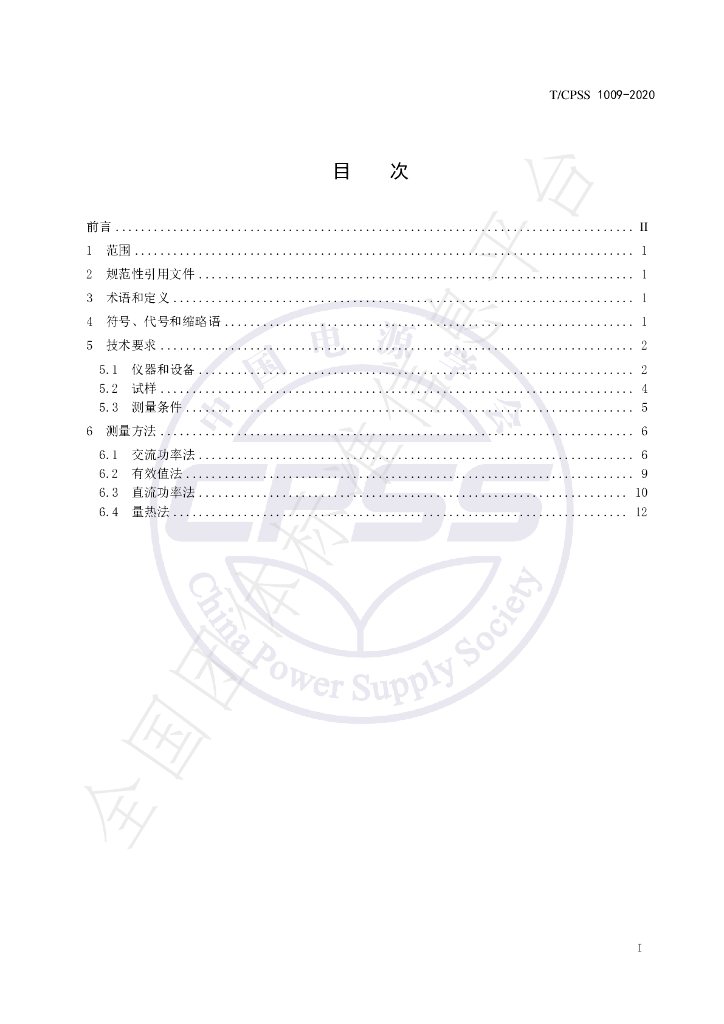 T/CPSS 1009-2020 标准预览