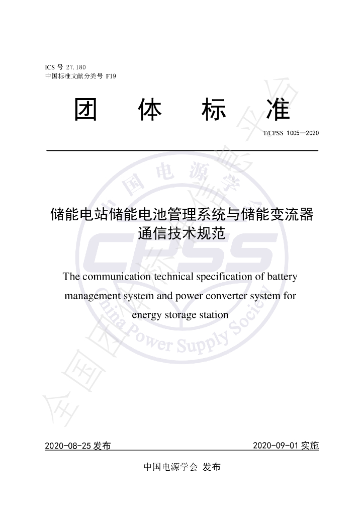 T/CPSS 1005-2020 标准预览
