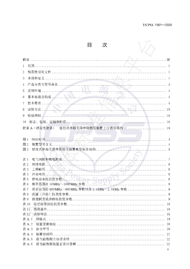 T/CPSS 1001-2020 标准预览