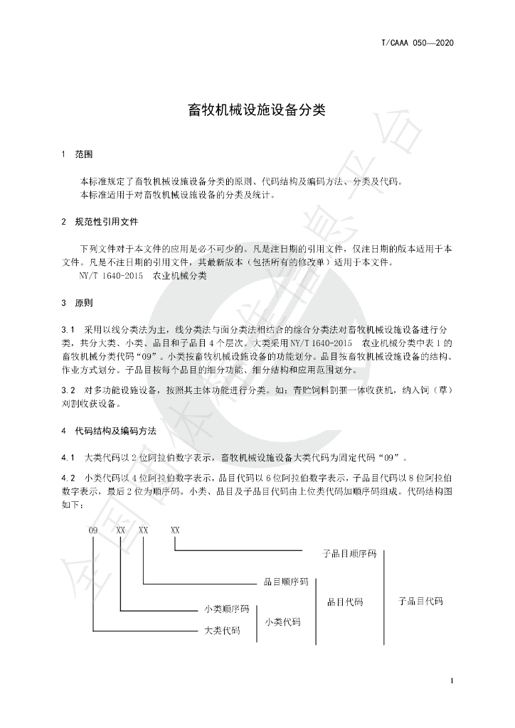 T/CAAA 050-2020 标准预览