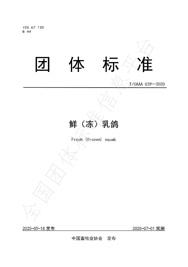 T/CAAA 039-2020 标准预览