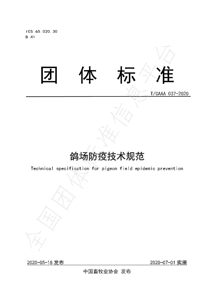 T/CAAA 037-2020 标准预览