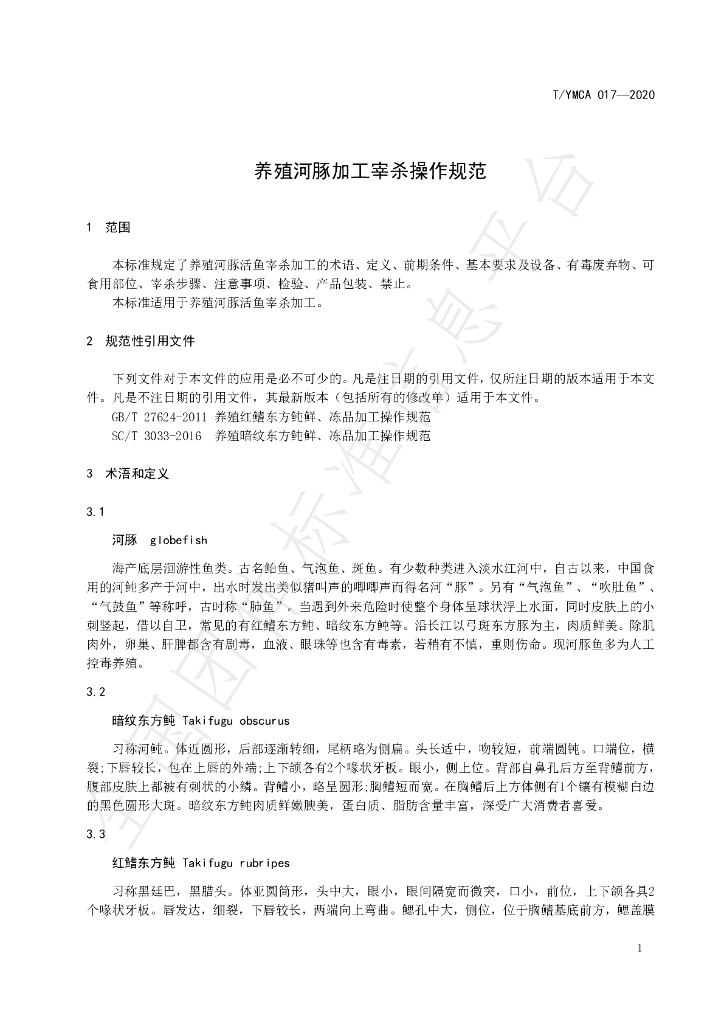T/YMCA 017-2020 标准预览