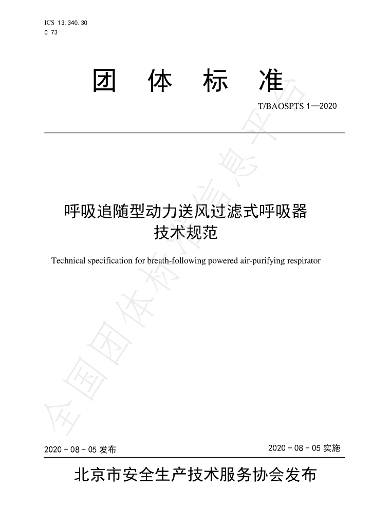 T/BAOSPTS 1-2020 标准预览