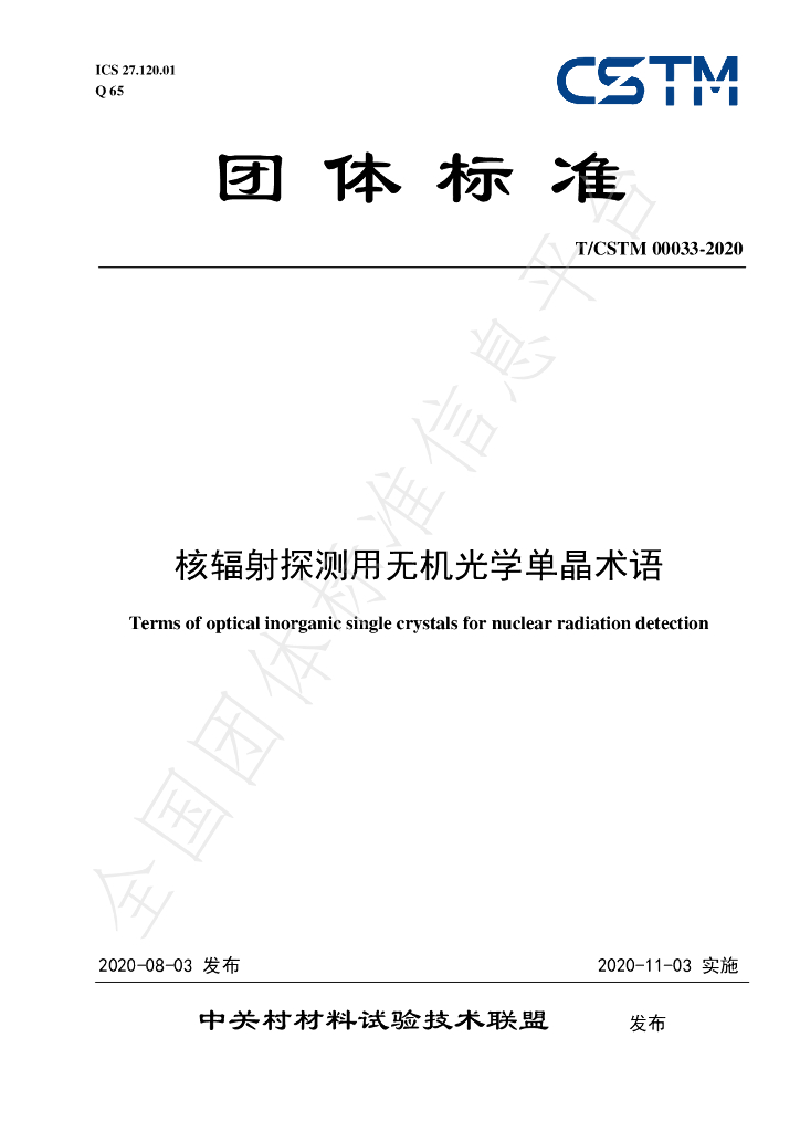 T/CSTM 00033-2020 标准预览