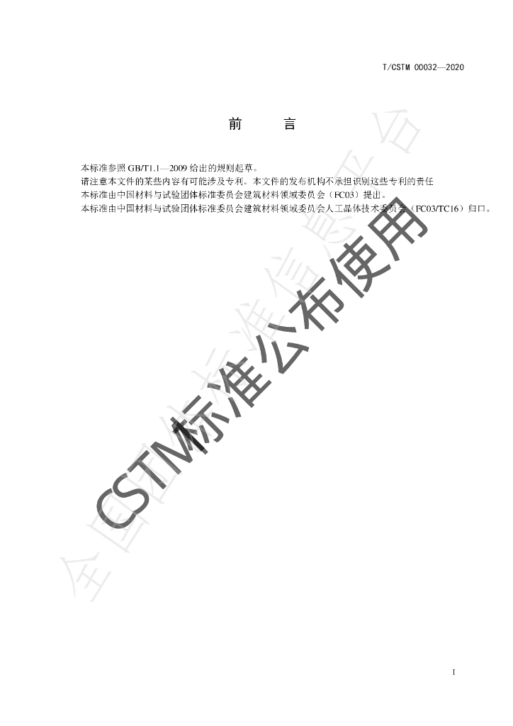 T/CSTM 00032-2020 标准预览