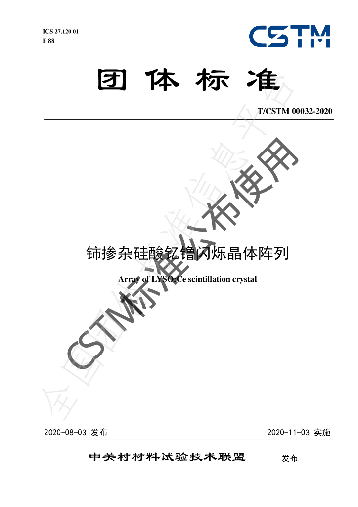 T/CSTM 00032-2020 标准预览