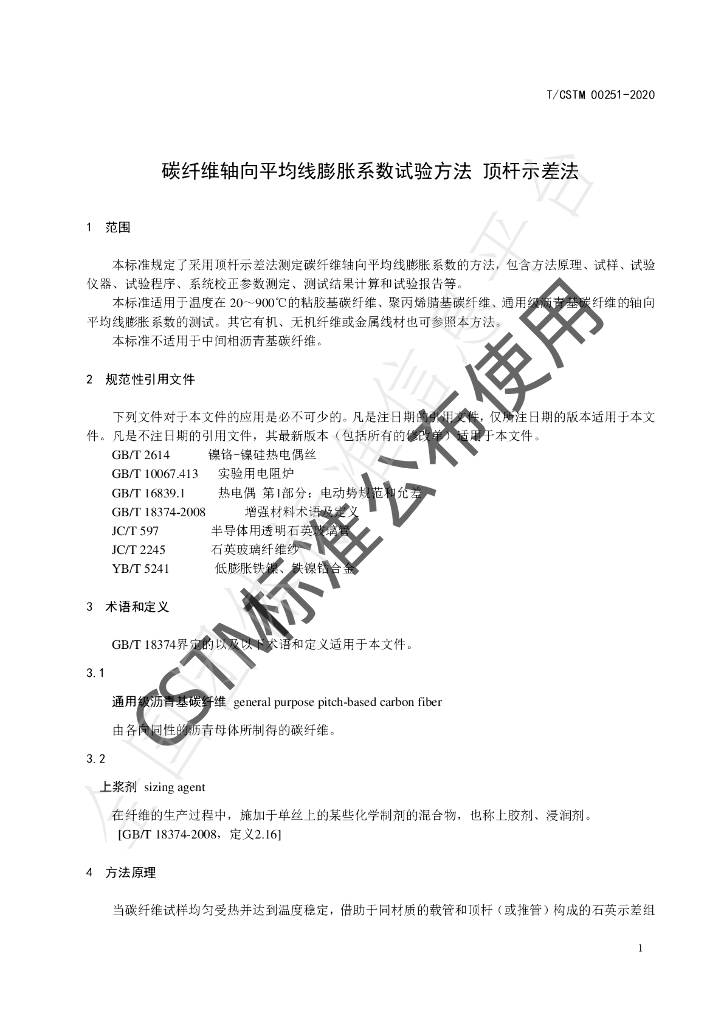 T/CSTM 00251-2020 标准预览