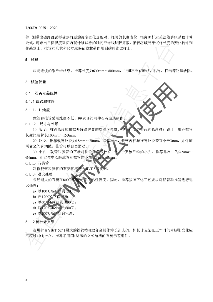 T/CSTM 00251-2020 标准预览