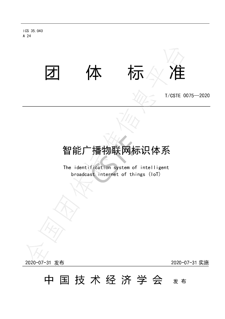 T/CSTE 0075-2020 标准预览
