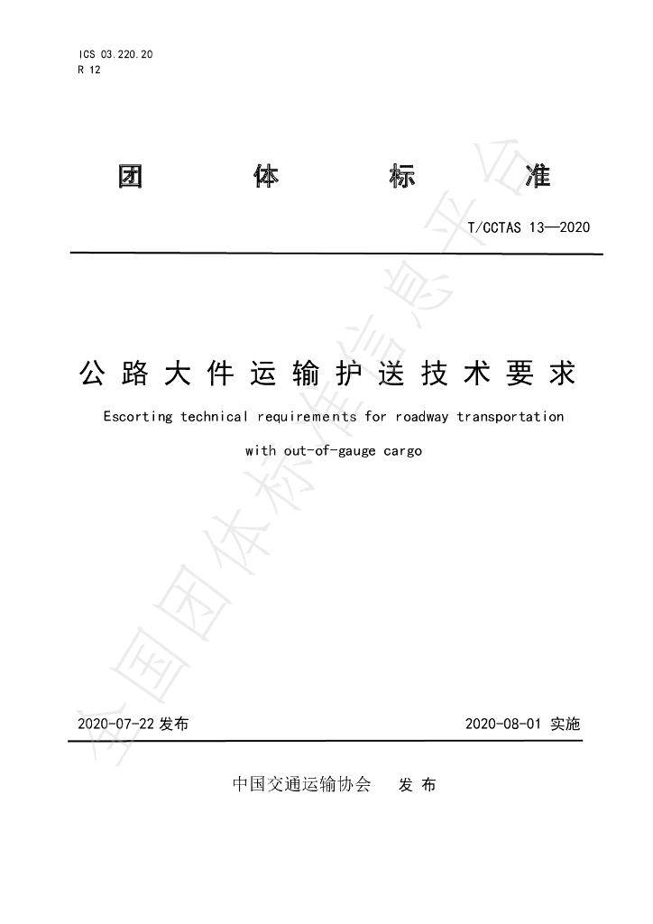 T/CCTAS 13-2020 标准预览