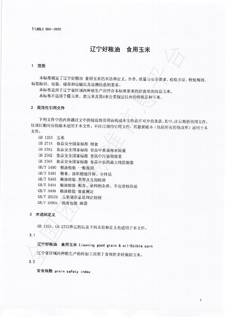 T/LNSLX 004-2020 标准预览