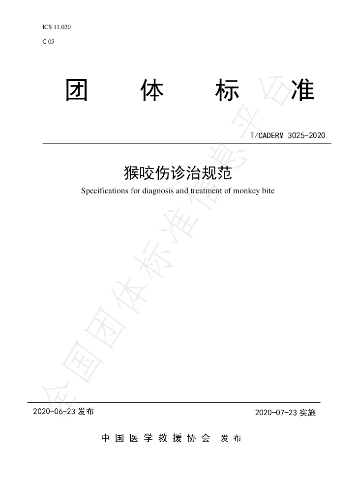 T/CADERM 3025-2020 标准预览