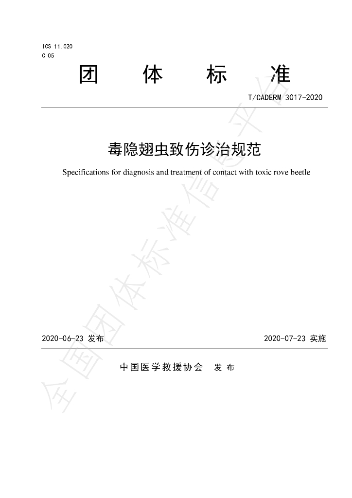 T/CADERM 3017-2020 标准预览