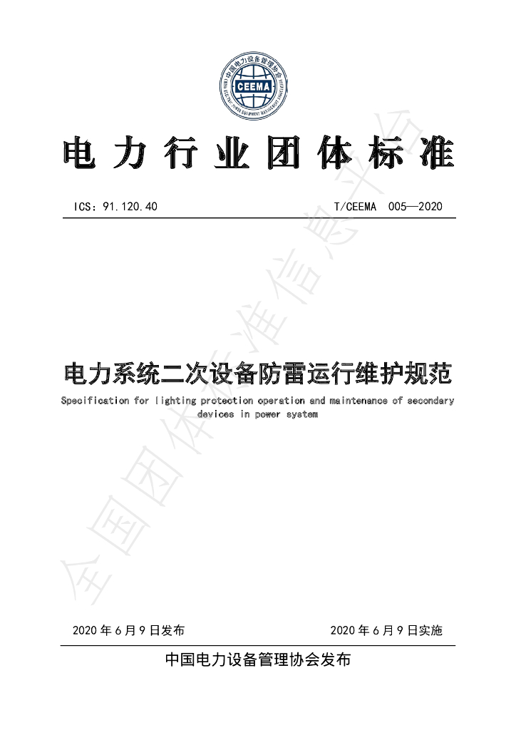 T/CEEMA 005-2020 标准预览