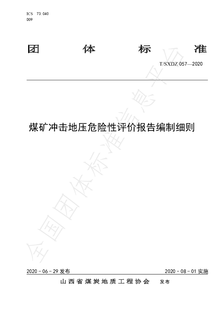T/SXDZ 057-2020 标准预览
