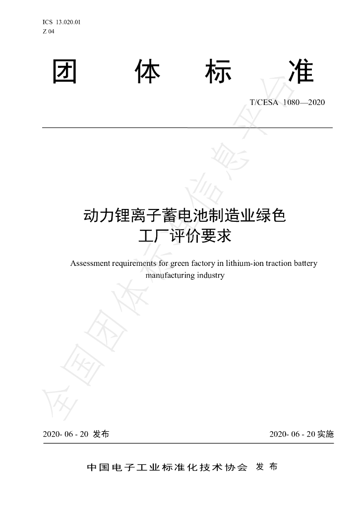 T/CESA 1080-2020 标准预览