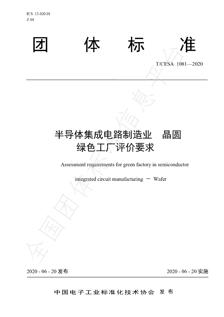 T/CESA 1081-2020 标准预览