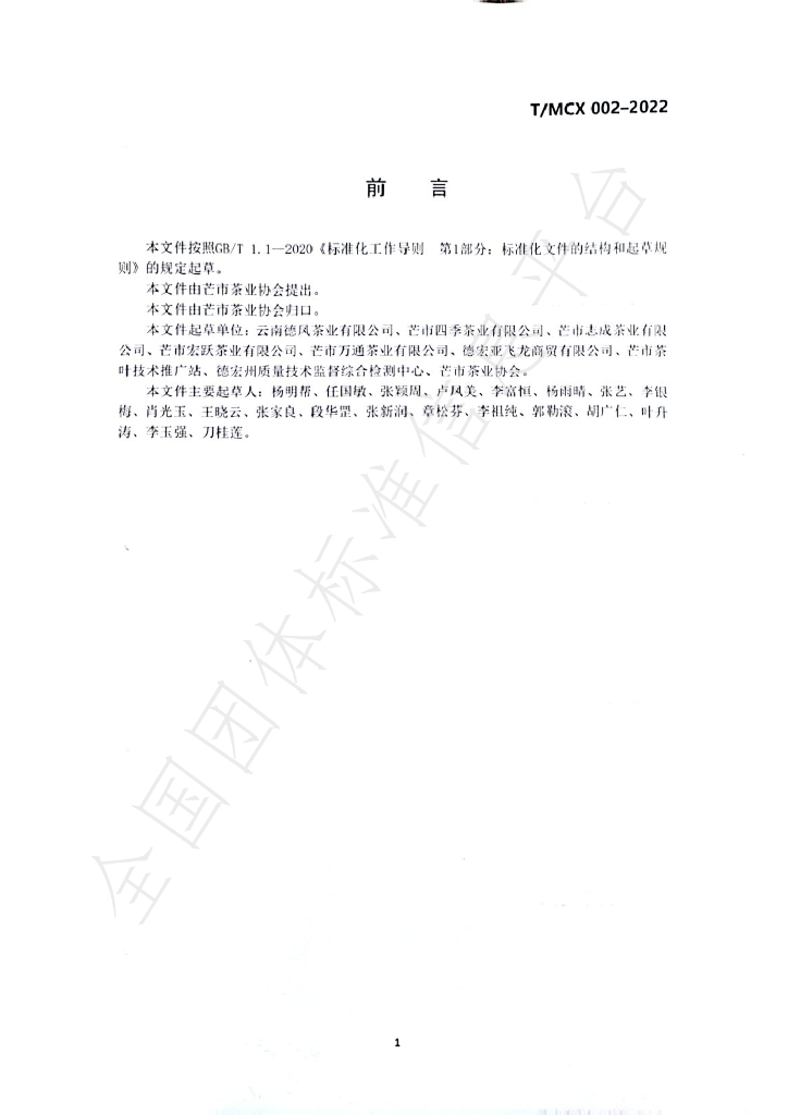 T/MCX 002-2022 标准预览
