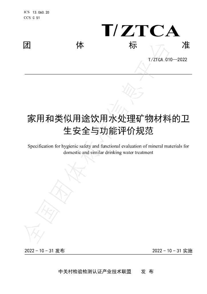 T/ZTCA 010-2022 标准预览