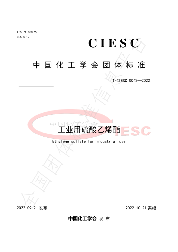 T/CIESC 0042-2022 标准预览
