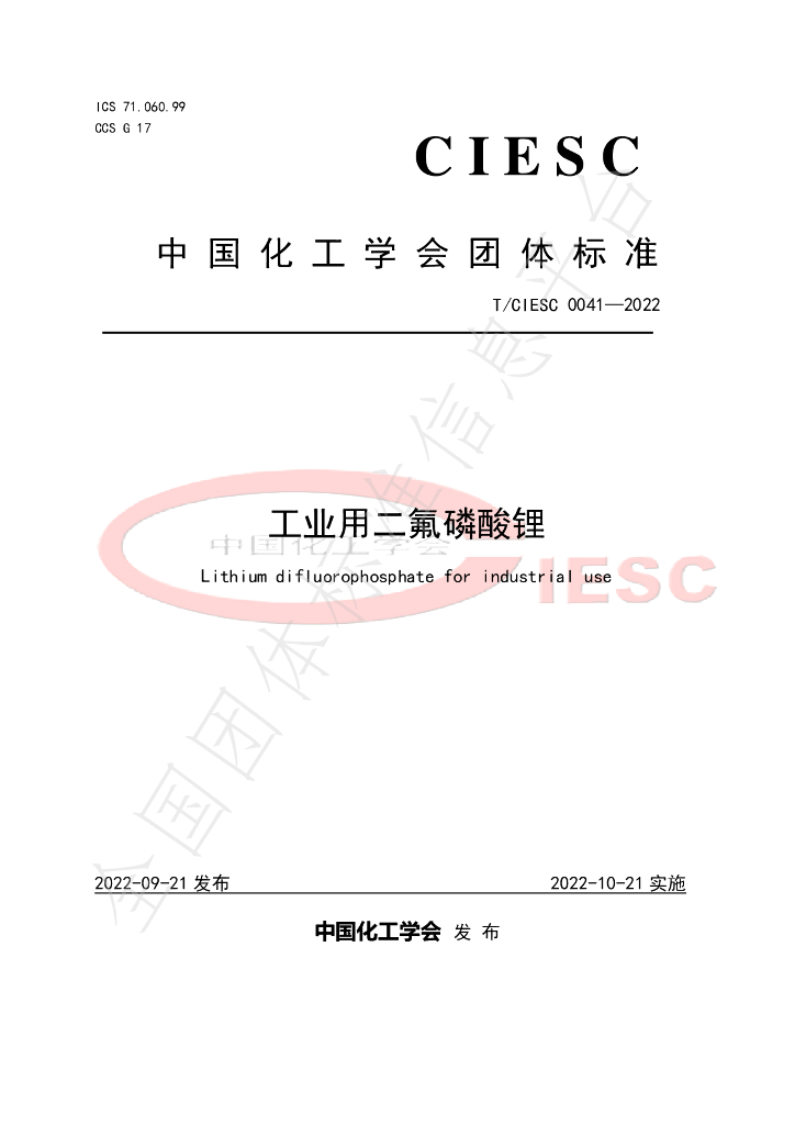 T/CIESC 0041-2022 标准预览