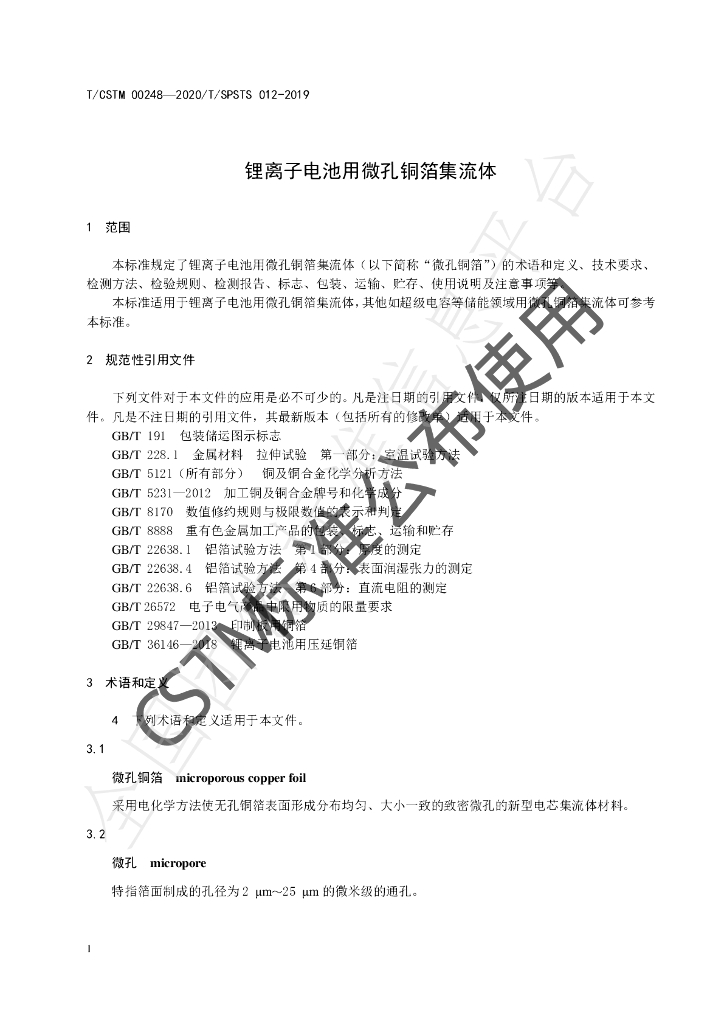 T/CSTM 00248-2020 标准预览