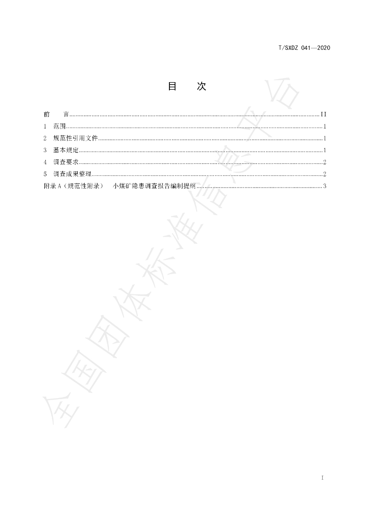 T/SXDZ 041-2020 标准预览