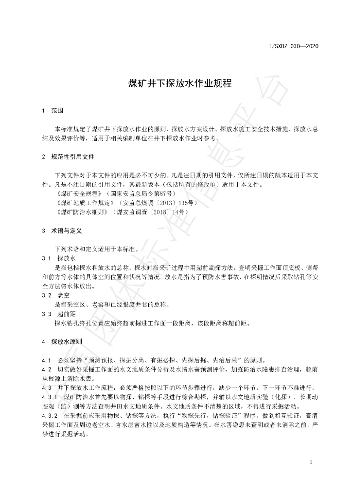 T/SXDZ 030-2020 标准预览