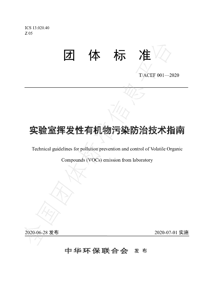 T/ACEF 001-2020 标准预览