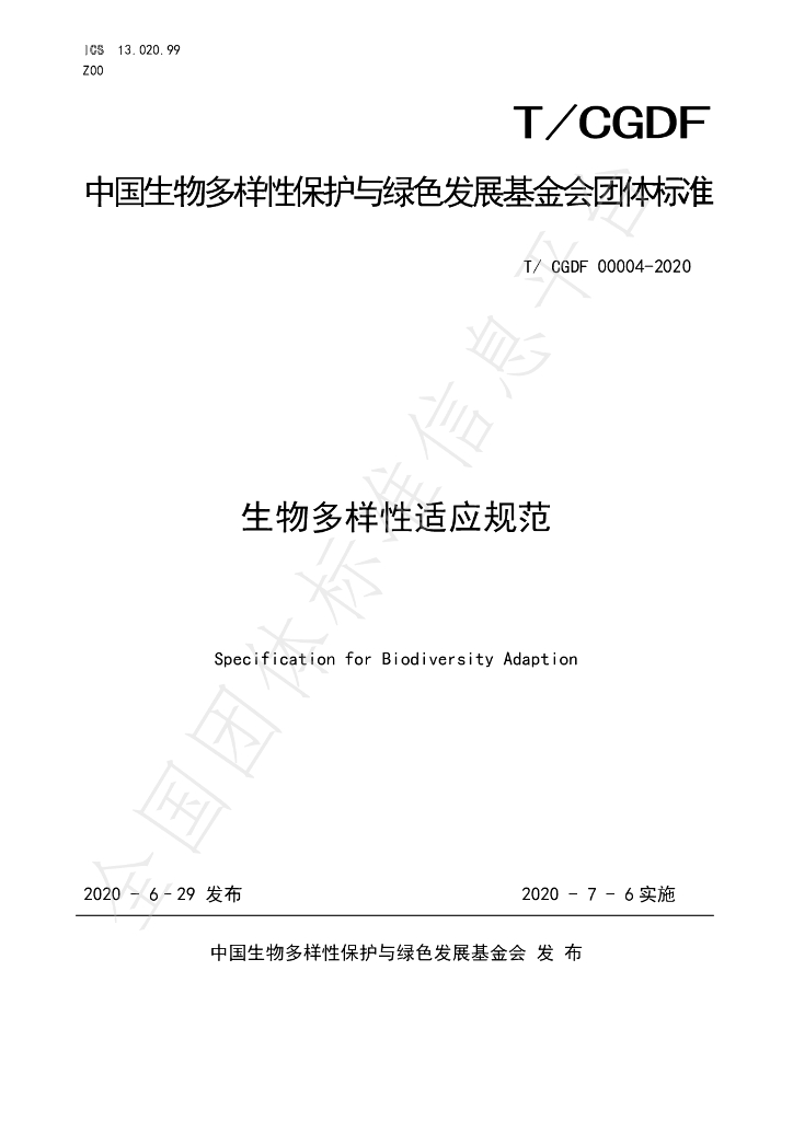 T/CGDF 00004-2020 标准预览