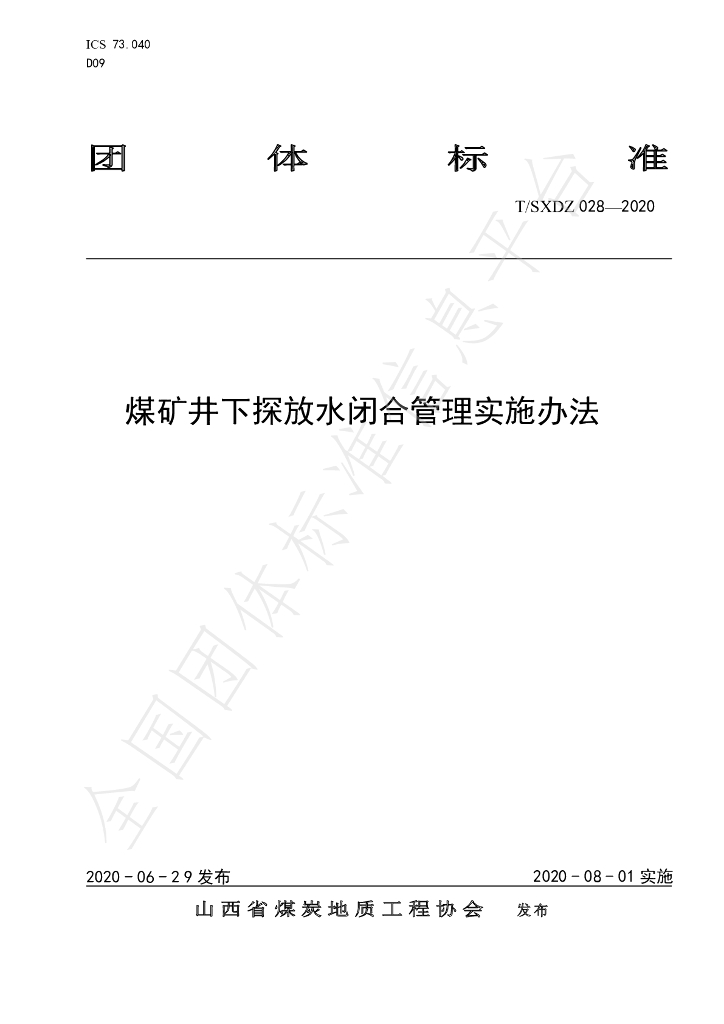 T/SXDZ 028-2020 标准预览