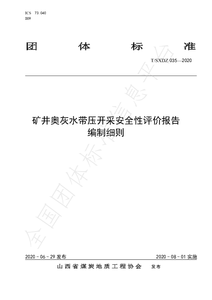 T/SXDZ 035-2020 标准预览