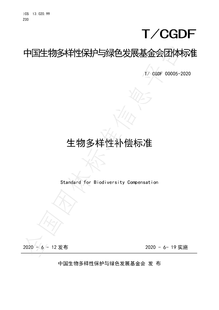 T/CGDF 00005-2020 标准预览