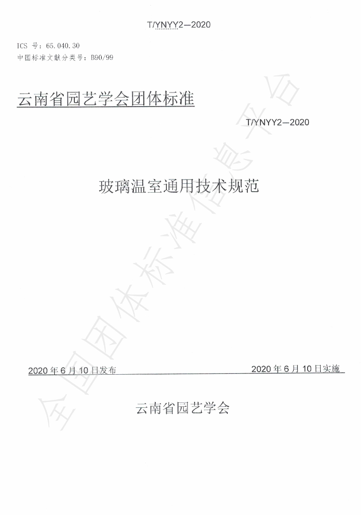T/YNYY 2-2020 标准预览