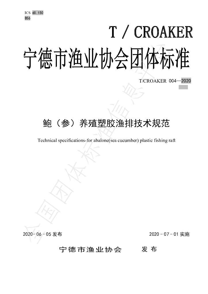 T/CROAKER 004-2020 标准预览