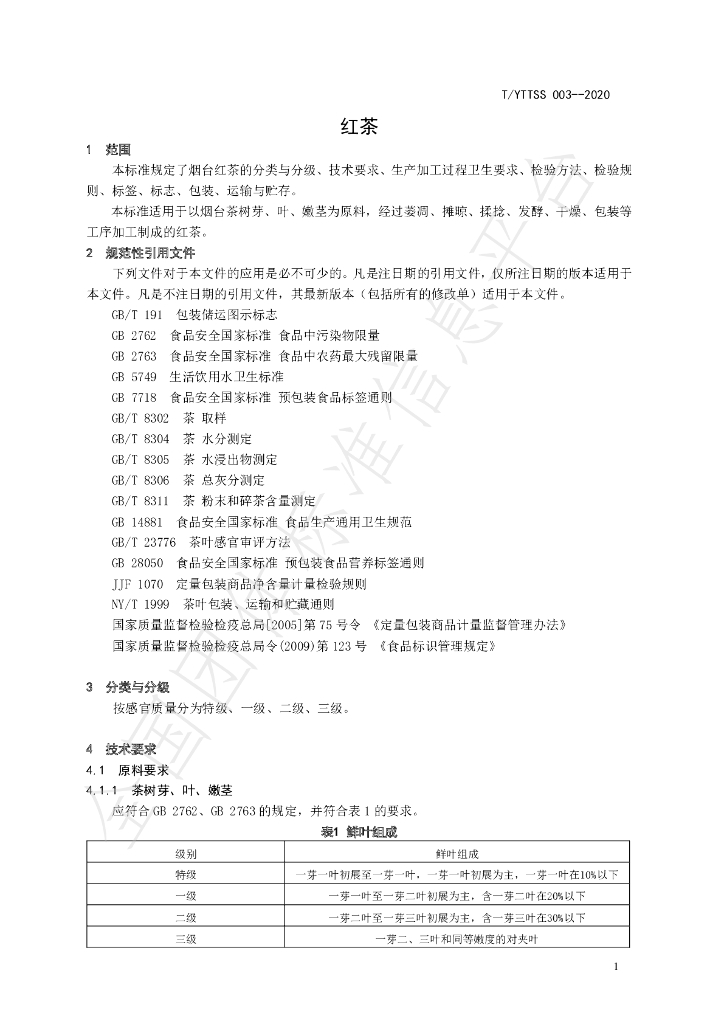 T/YTTSS 003-2020 标准预览