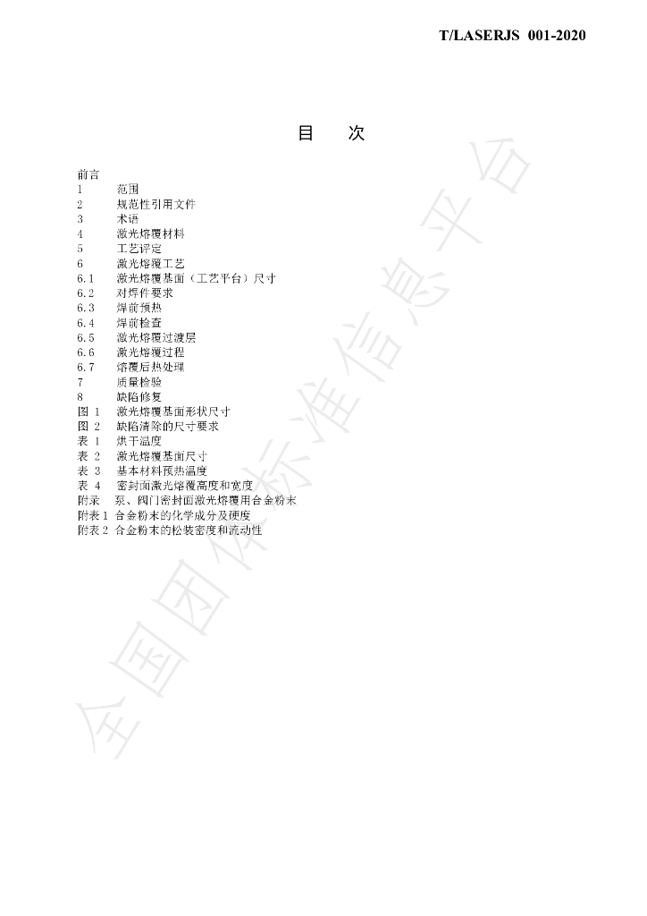 T/LASERJS 001-2020 标准预览