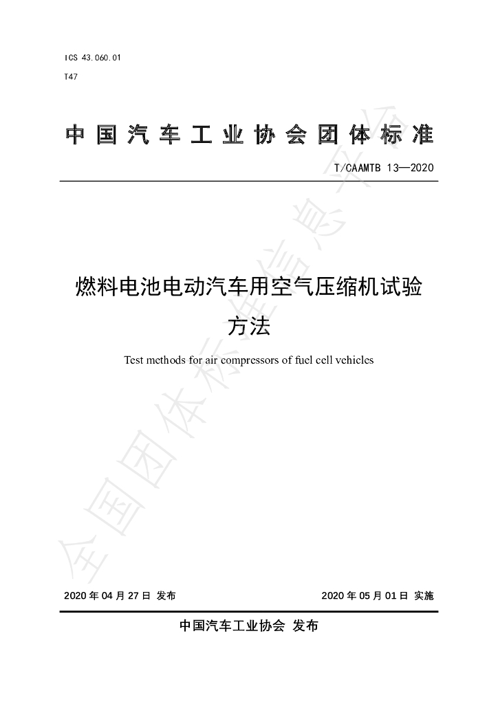 T/CAAMTB 13-2020 标准预览