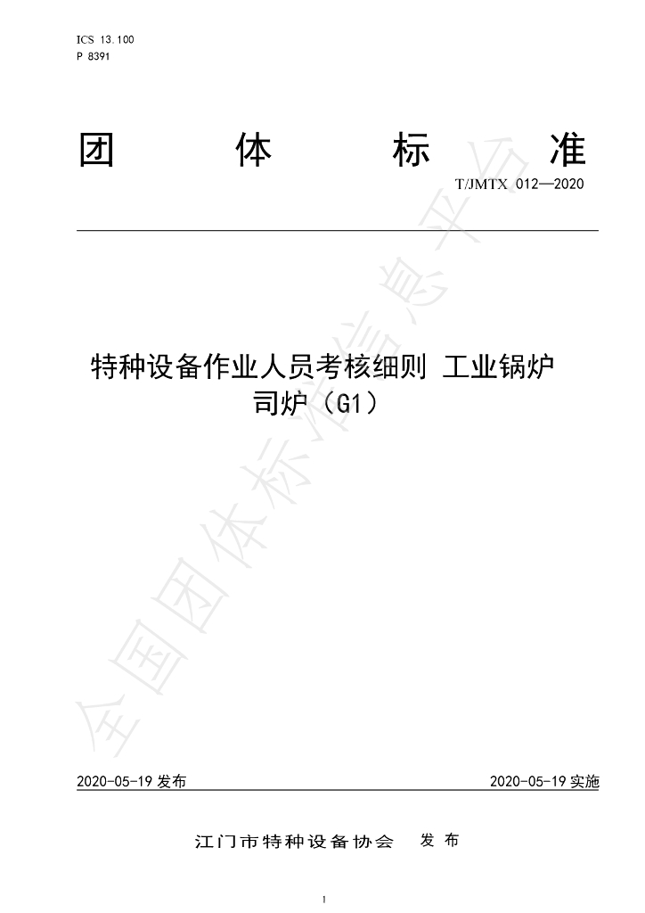 T/JMTX 012-2020 标准预览