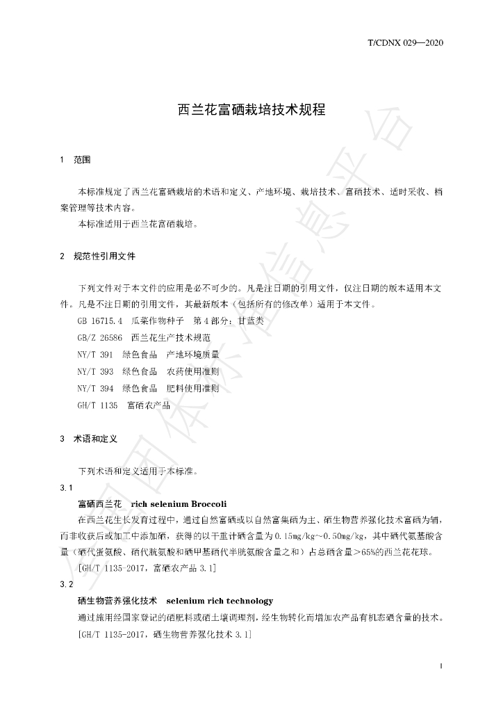 T/CDNX 029-2020 标准预览