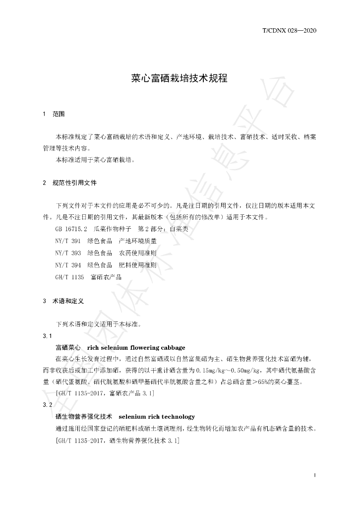T/CDNX 028-2020 标准预览