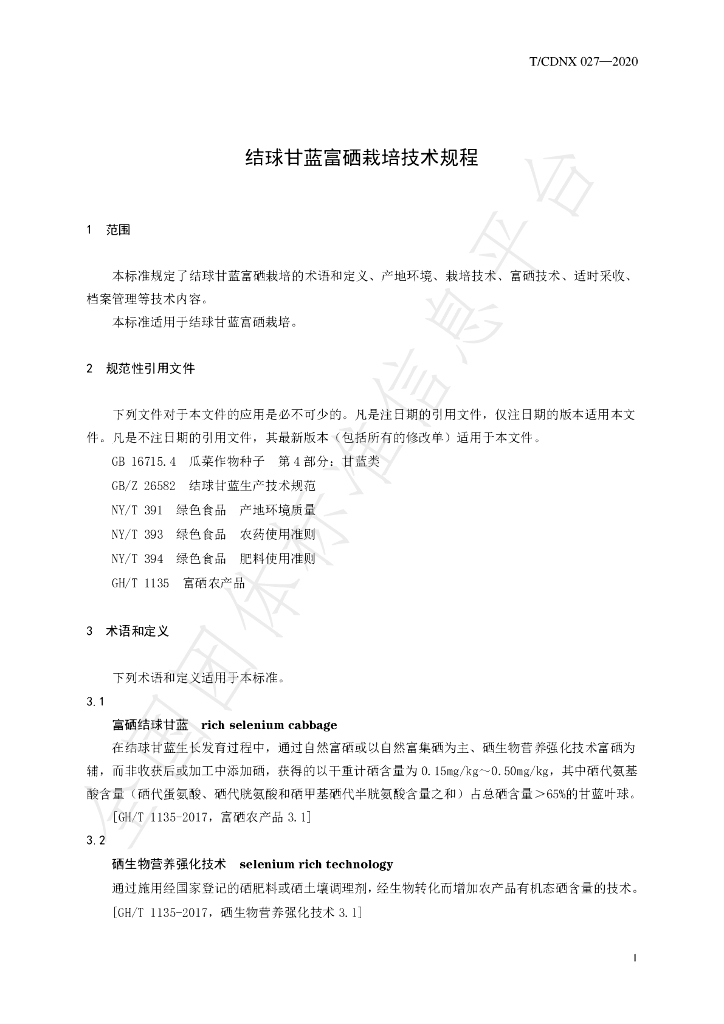 T/CDNX 027-2020 标准预览