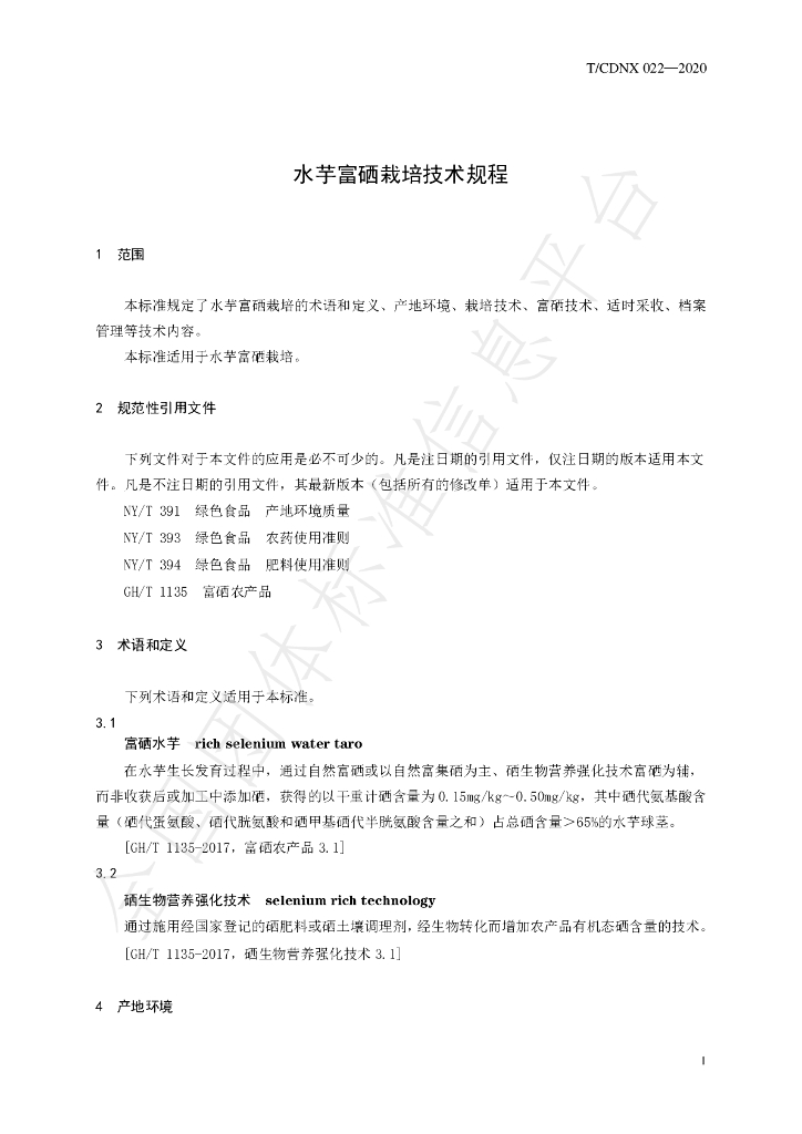 T/CDNX 022-2020 标准预览