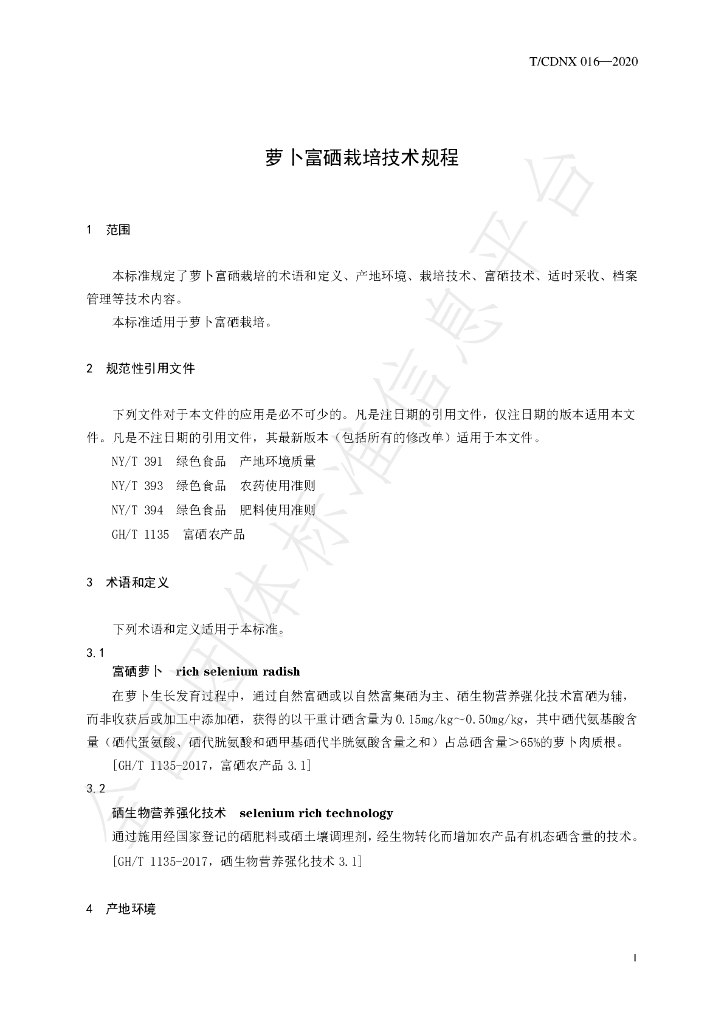 T/CDNX 016-2020 标准预览