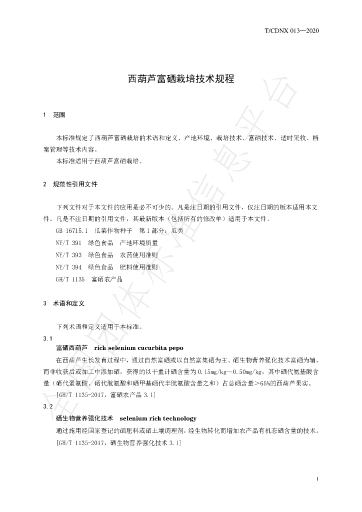 T/CDNX 013-2020 标准预览