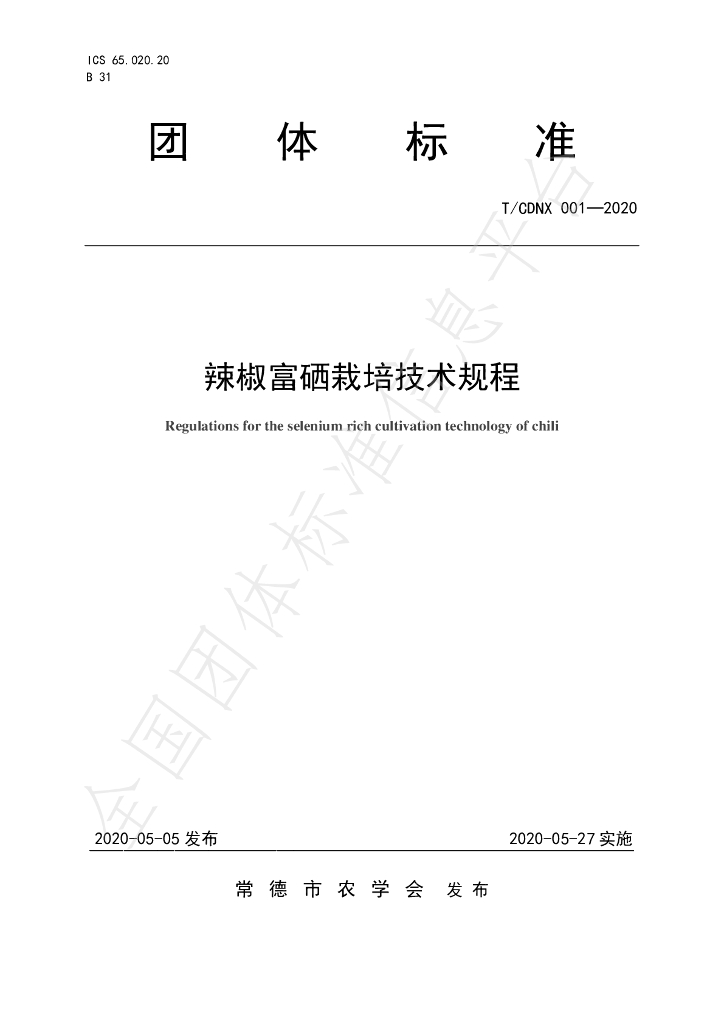 T/CDNX 001-2020 标准预览